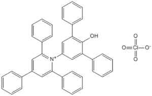 14514-74-0,Pyridinium, 1- (2-hydroxy[1,1:3,1-terphenyl]-5-yl)-2,4, 6-triphenyl-, perchlorate (salt),Pyridinium, 1- (2-hydroxy[1,1:3,1-terphenyl]-5-yl)-2,4, 6-triphenyl-, perchlorate (salt)
